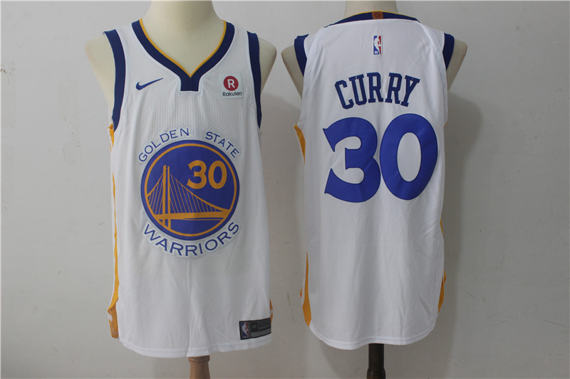 Men Golden State Warriors 30 Curry White Game Nike NBA Jerseys